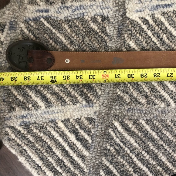 Justin Women's Vintage Cross Belt - Cognac waist 36 - Picture 7 of 9